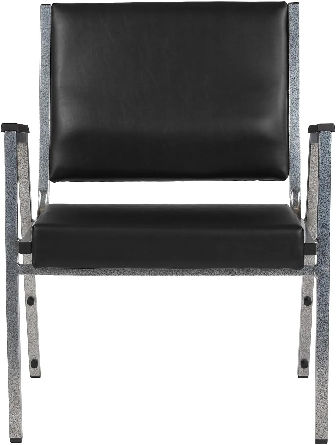 Flash Furniture HERCULES Bariatric Medical Reception Arm Chair With Antimicrobial Protection, Black