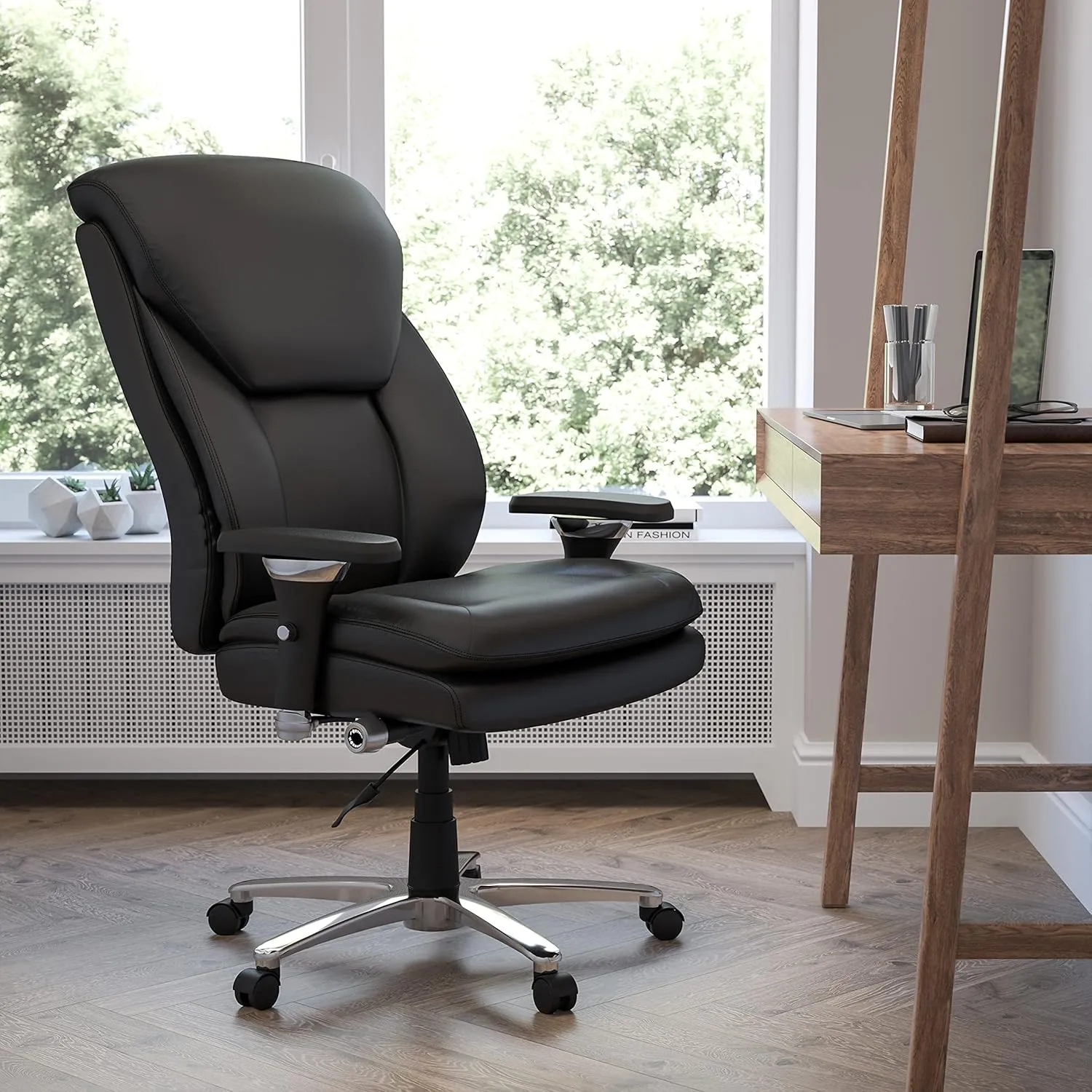 Flash Furniture HERCULES Series 24-7 Intensive Use Big & Tall Ergonomic High-Back Office Chair With Lumbar Knob And Headrest