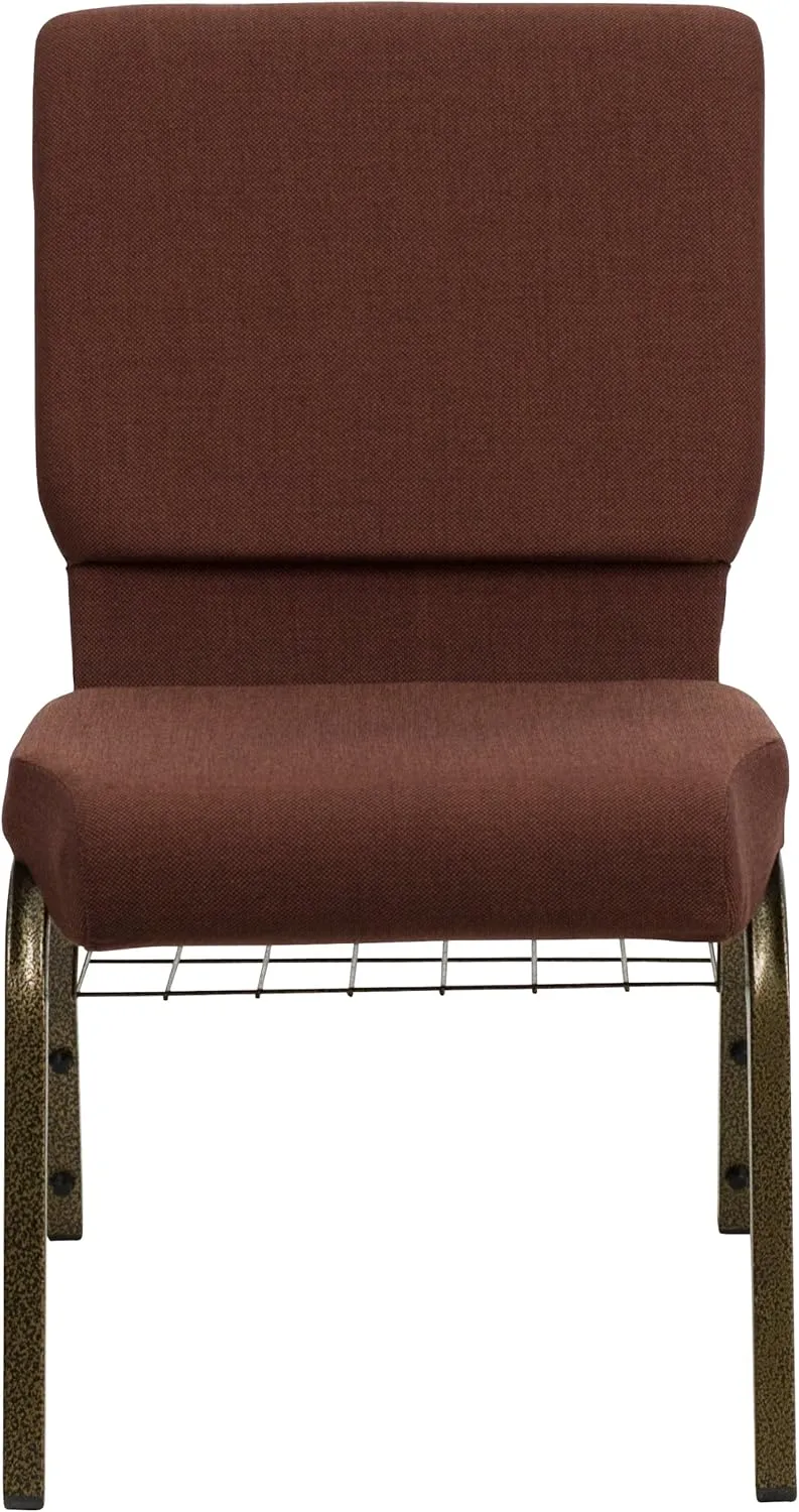 Flash Furniture HERCULES Series 18.5''W Church Chair with Book Rack