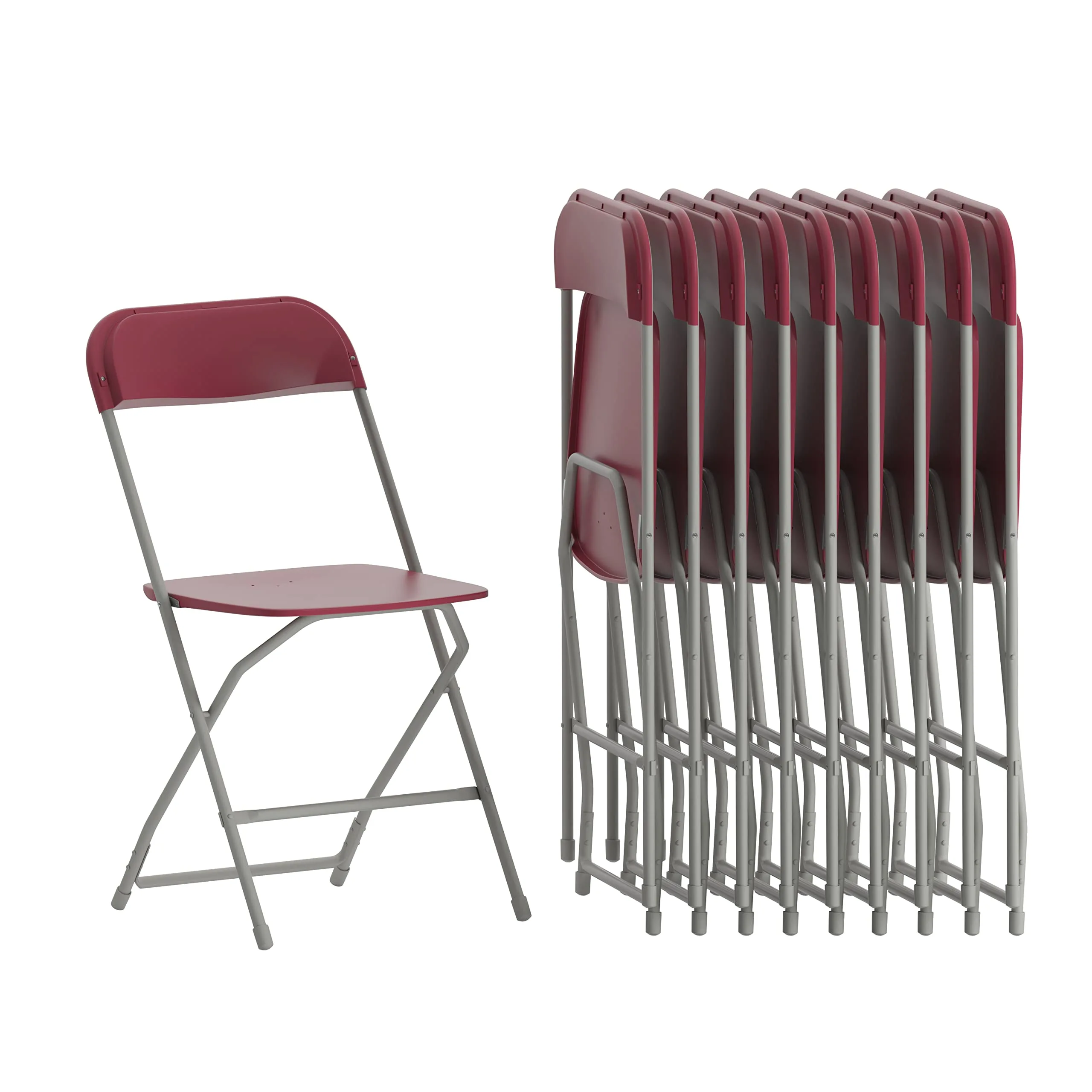 Flash Furniture Hercules Series Commercial-Grade Plastic Folding Chair - 650LB Weight Capacity