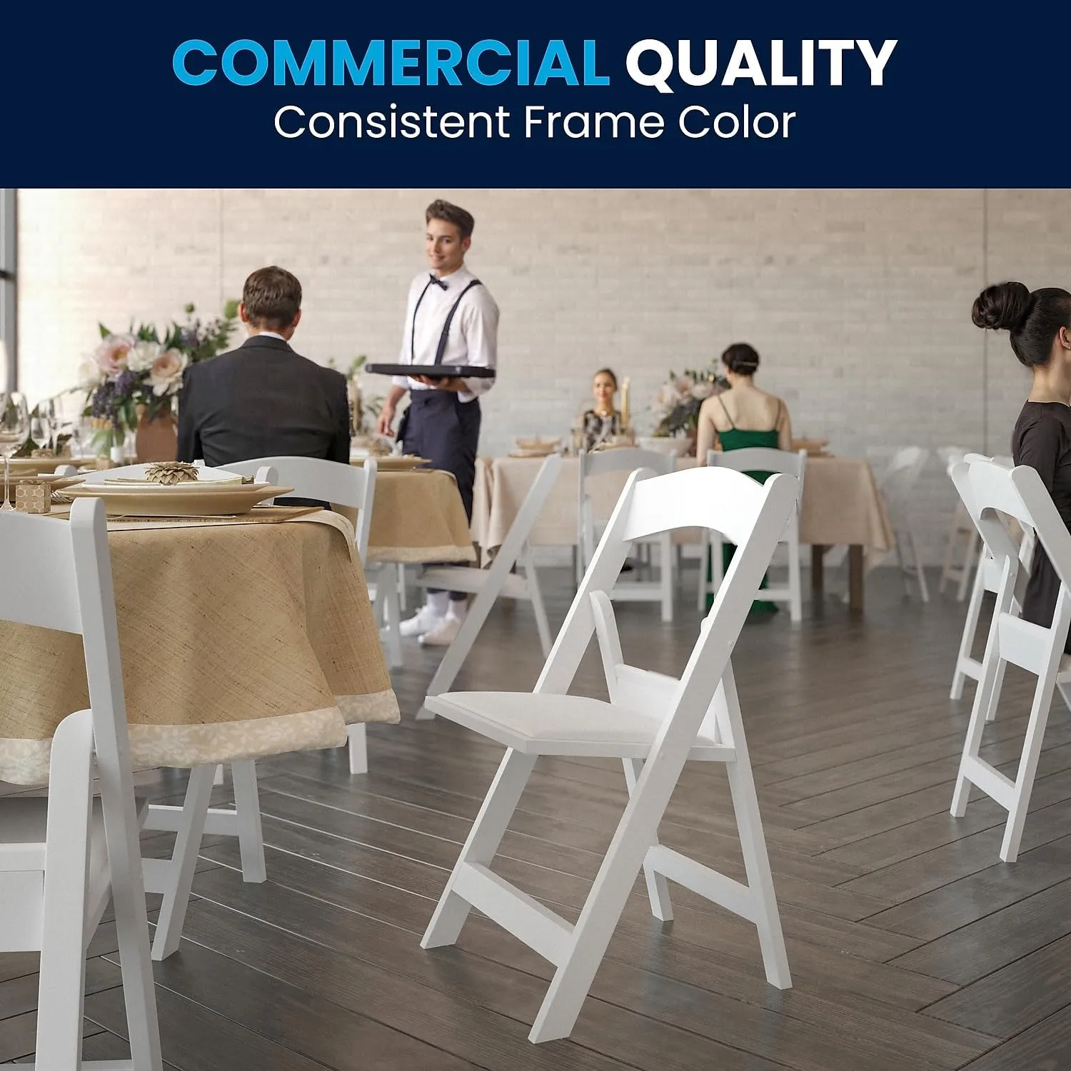 Flash Furniture Hercules Series Folding Chair - Resin Event Chair