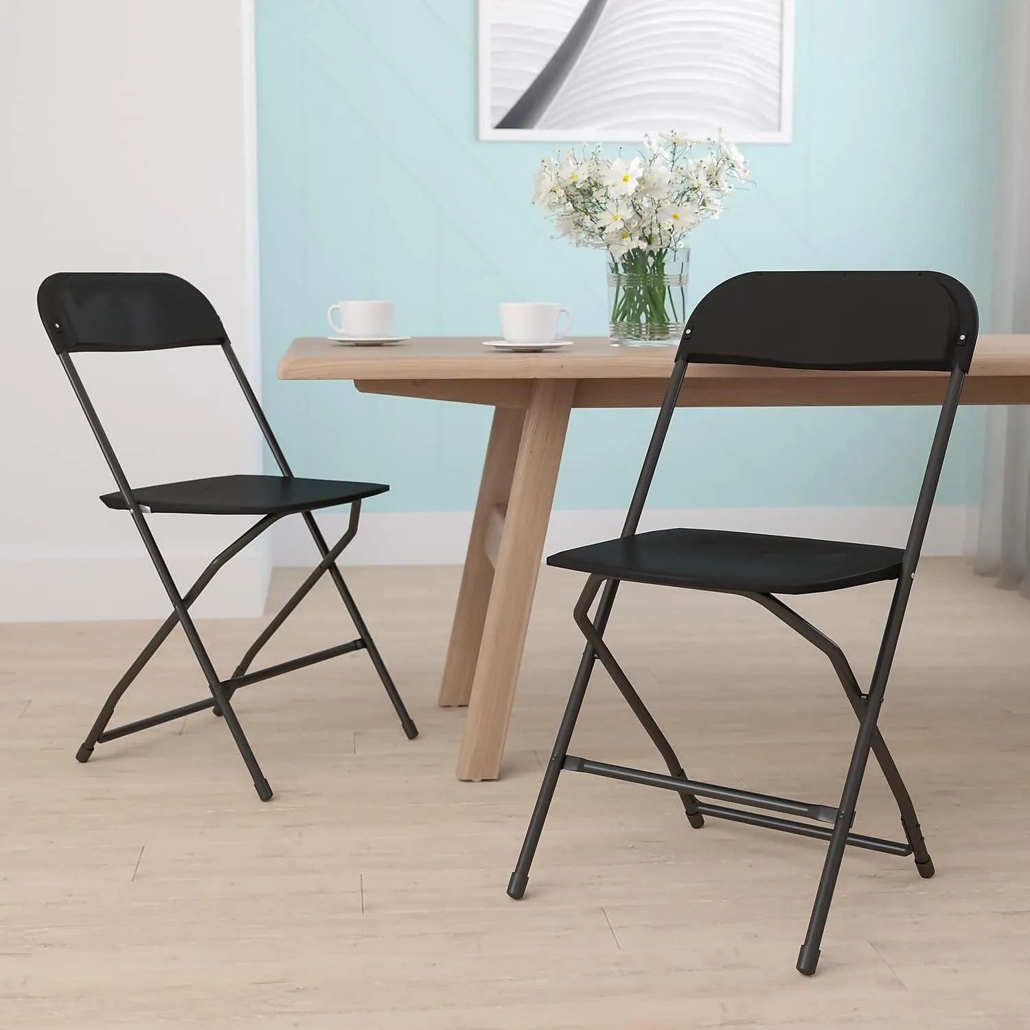 Flash Furniture Hercules Series Commercial-Grade Plastic Folding Chair - 650LB Weight Capacity