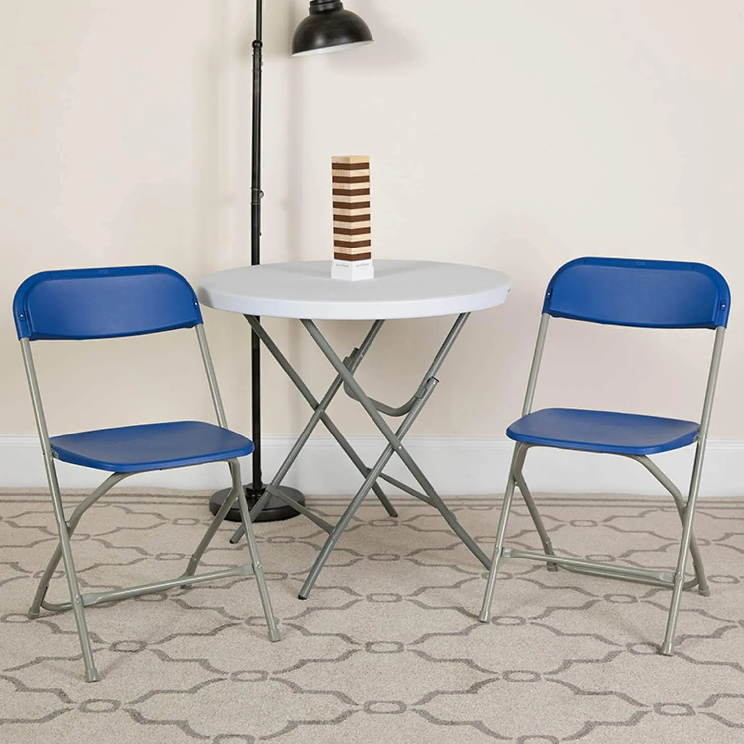 Flash Furniture Hercules Series Commercial-Grade Plastic Folding Chair - 650LB Weight Capacity
