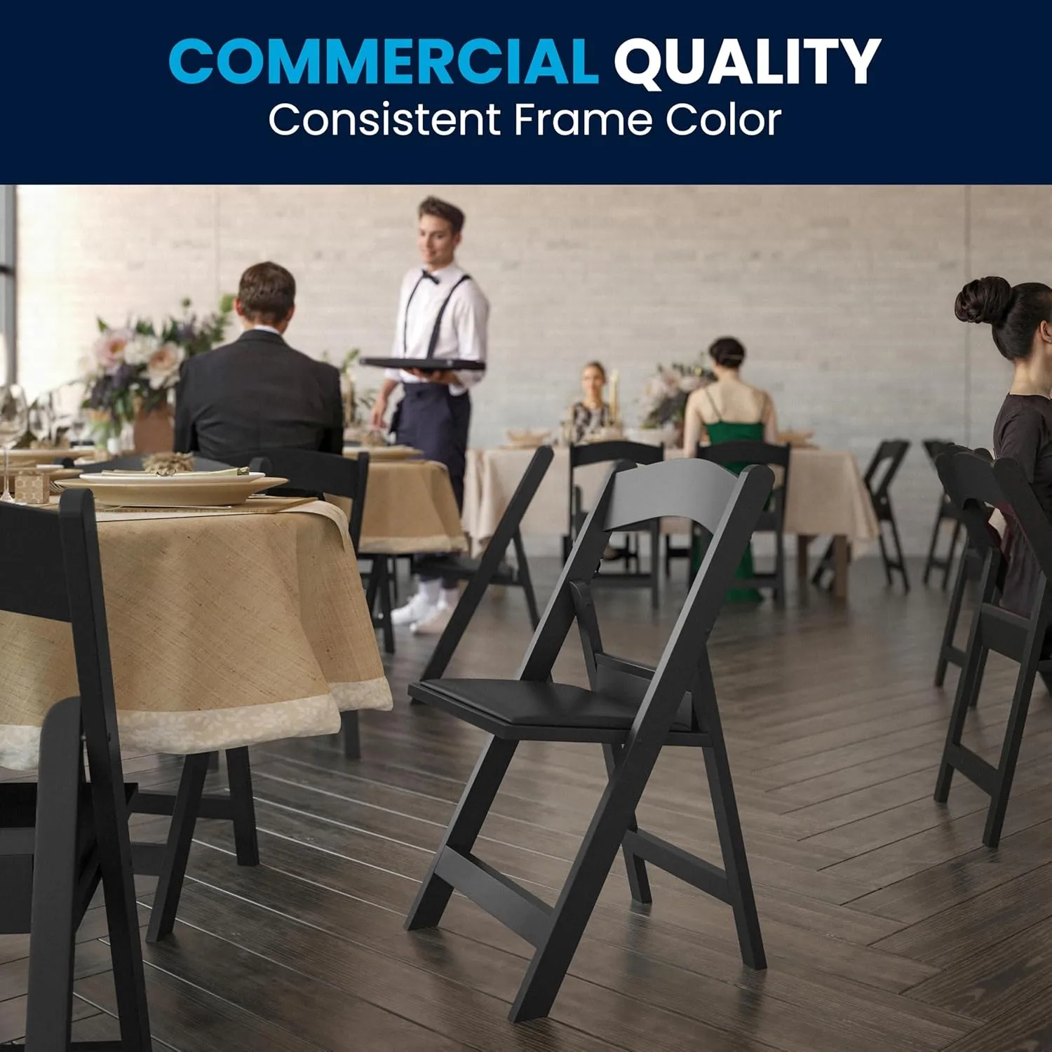 Flash Furniture Hercules Series Folding Chair - Resin Event Chair