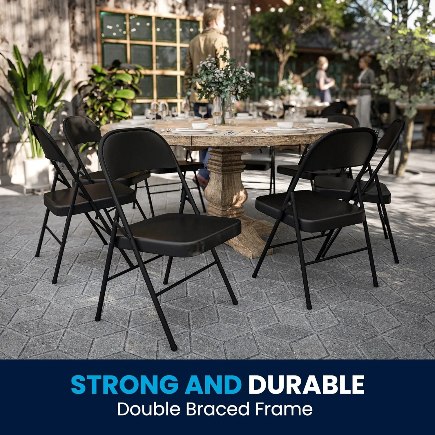 Flash Furniture HERCULES Series Double Braced Metal Folding Chair