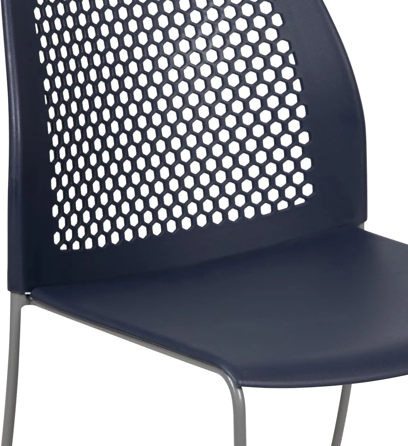 Flash Furniture HERCULES Series 661 lb Capacity Stack Chair with Air-Vent Back and Sled Base