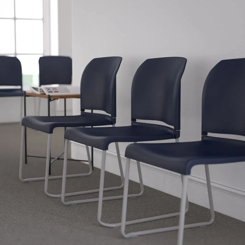 Flash Furniture HERCULES Series 880 lb Contoured Full-Back Stack Chair