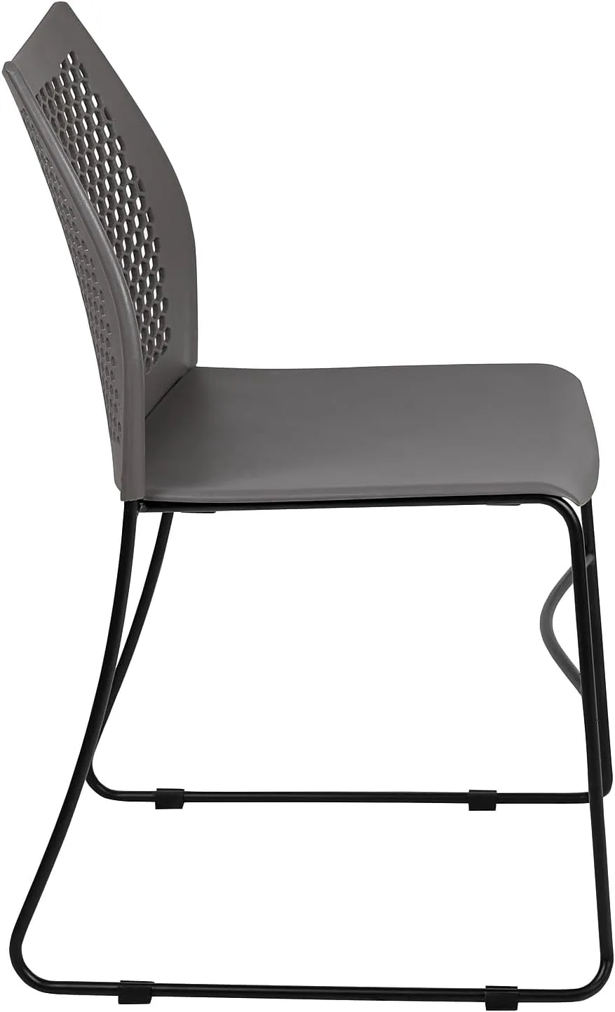 Flash Furniture HERCULES Series 661 lb Capacity Stack Chair with Air-Vent Back and Sled Base