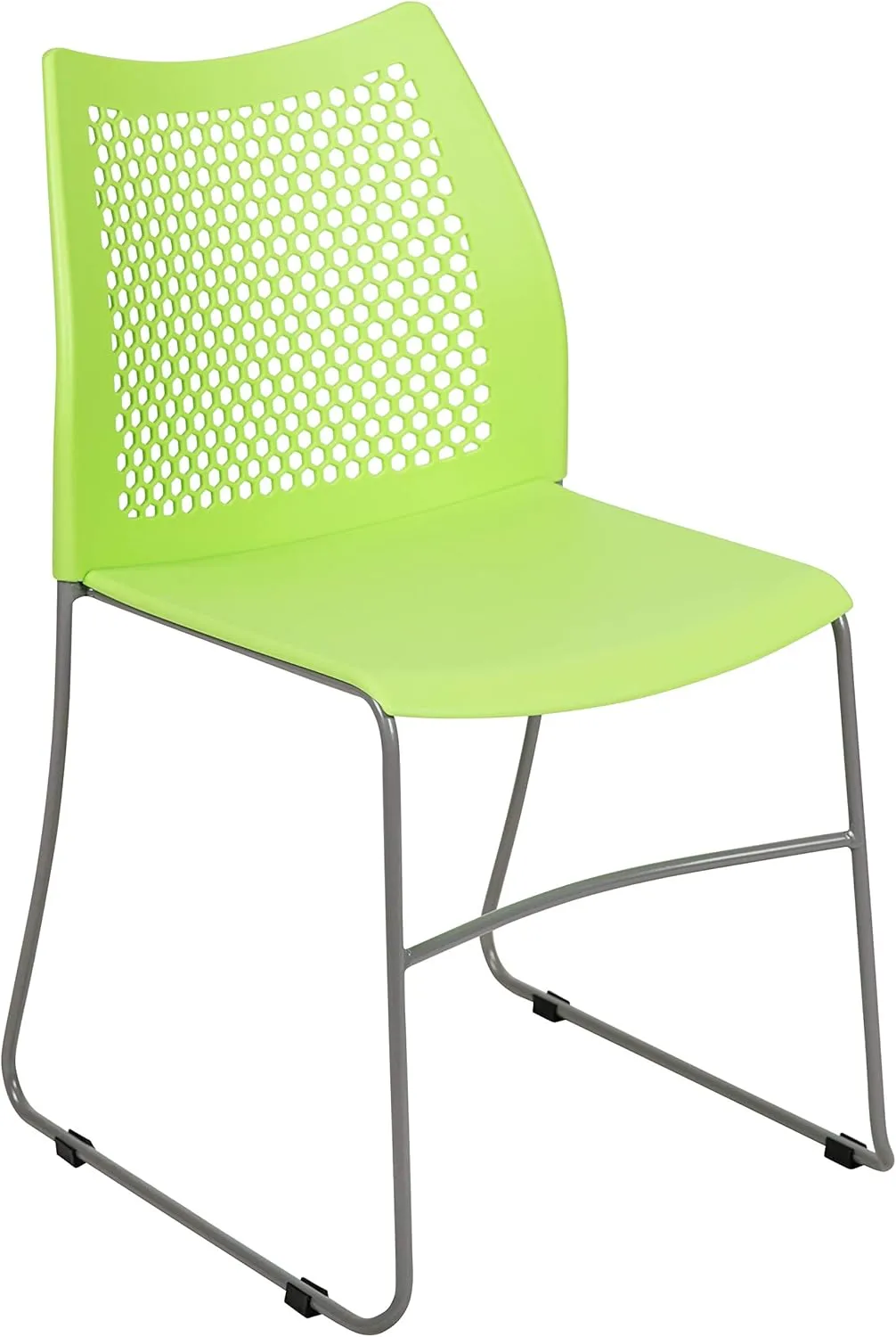 Flash Furniture HERCULES Series 661 lb Capacity Stack Chair with Air-Vent Back and Sled Base