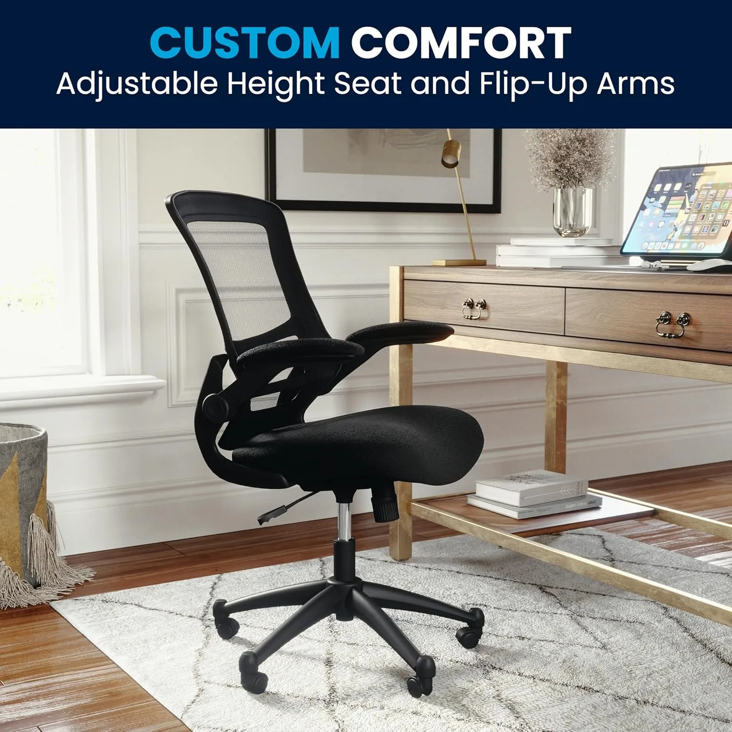 Flash Furniture Kelista Mid-Back Mesh Swivel Office Chair