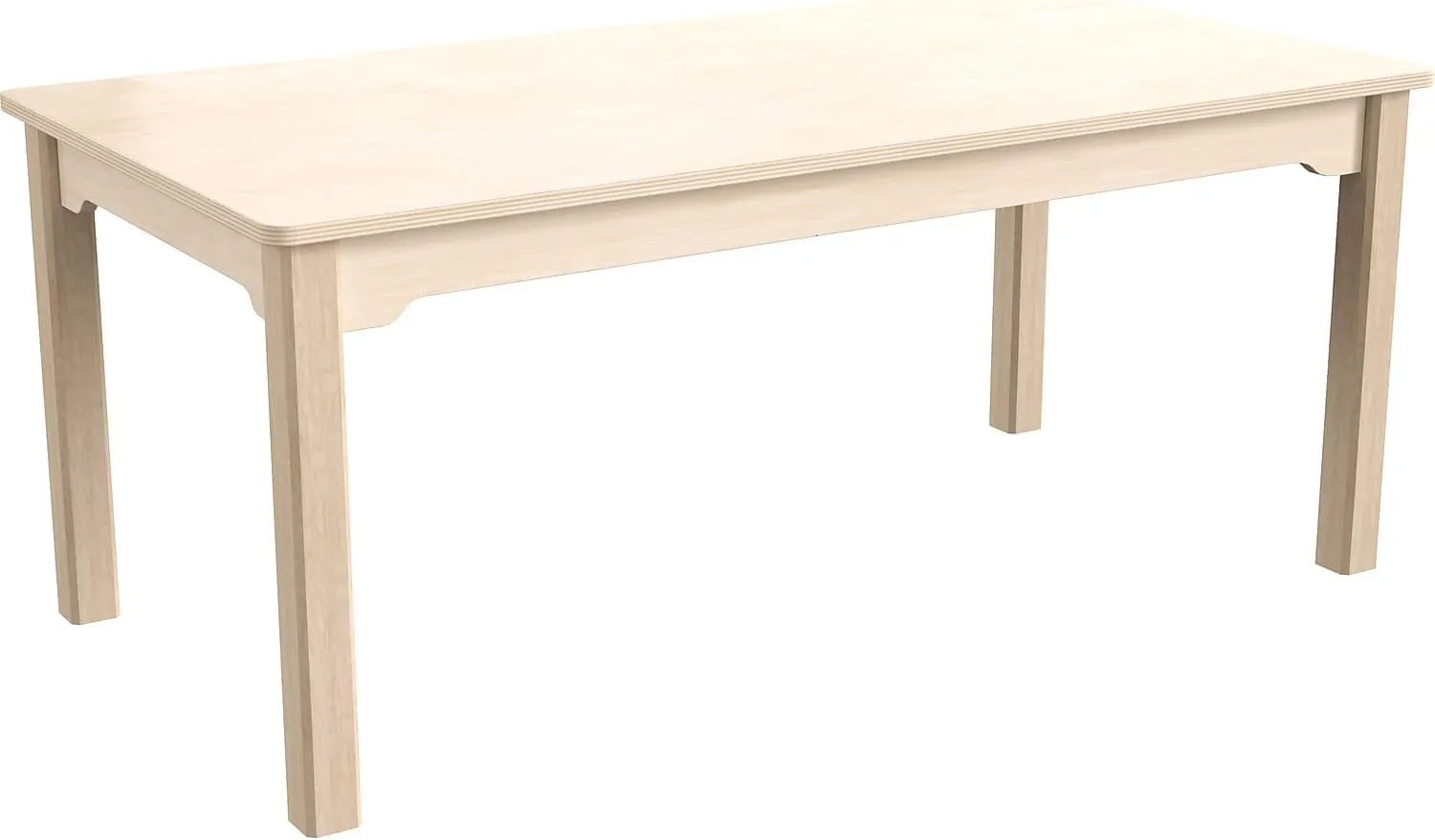 Flash Furniture Bright Beginnings Commercial Rectangular Wooden Preschool Classroom Activity Table