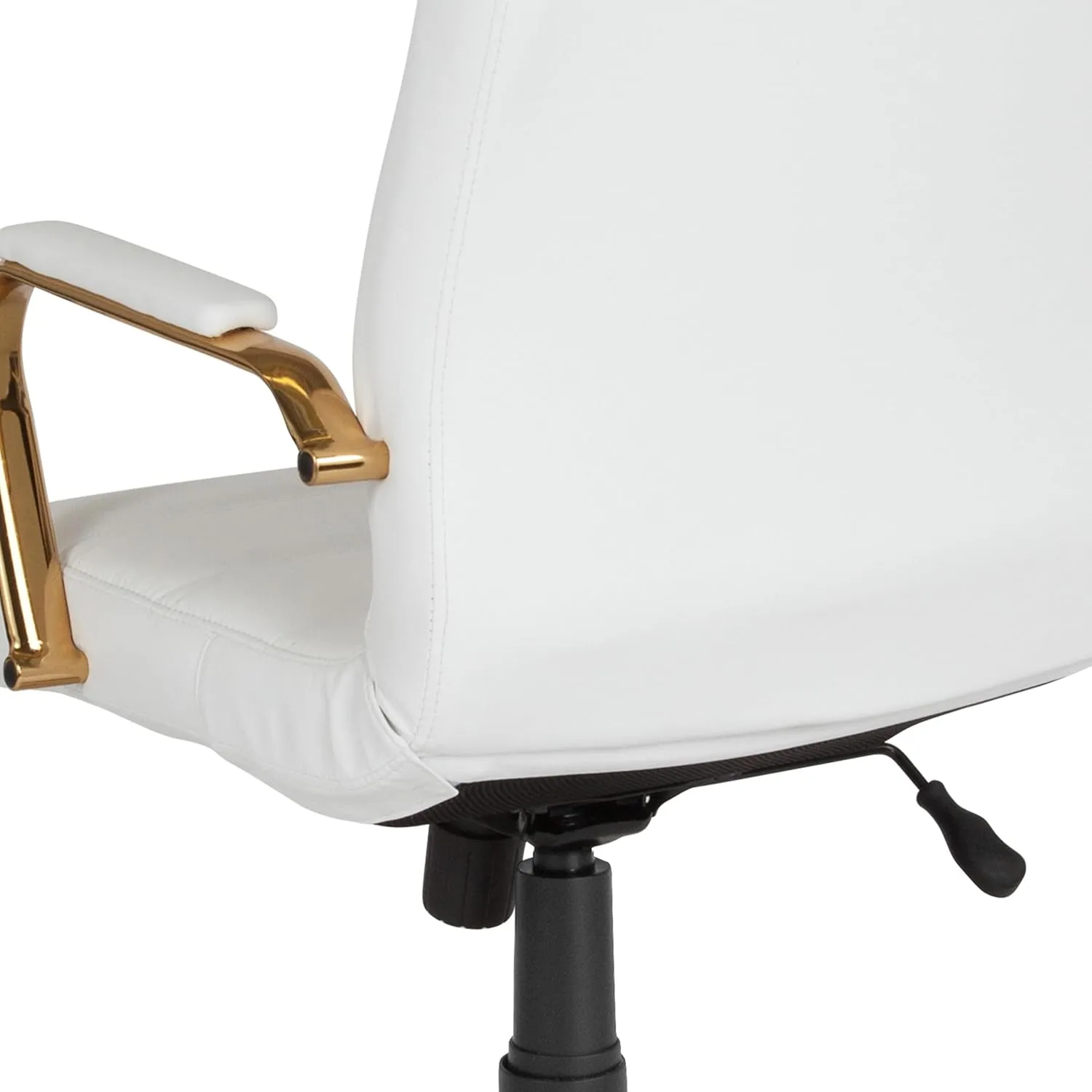 Flash Furniture Whitney Swivel LeatherSoft Desk Chair with Padded Seat and Armrests