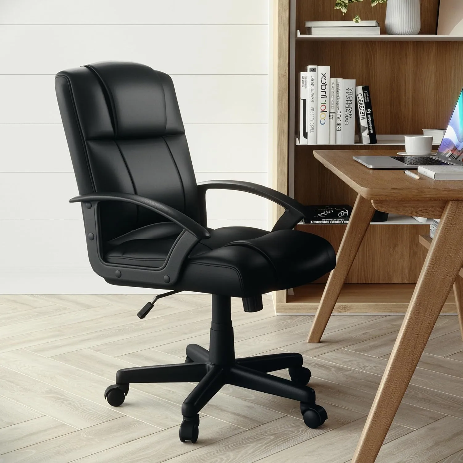Flash Furniture Coffman Flash Fundamentals Mid-Back LeatherSoft Office and Gaming Chair