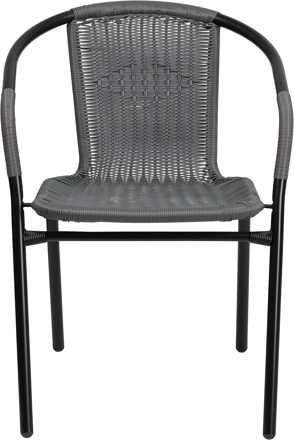 Flash Furniture Lila Rattan Stackable Indoor/Outdoor Dining Chairs