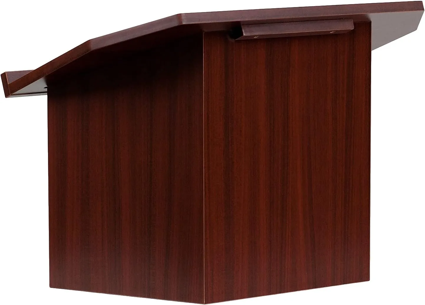 Flash Furniture Mysta Foldable Tabletop Lectern, 27W x 16.25D x 19H - Mahogany