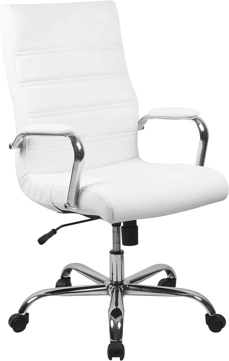 Flash Furniture Whitney Swivel LeatherSoft Desk Chair with Padded Seat and Armrests