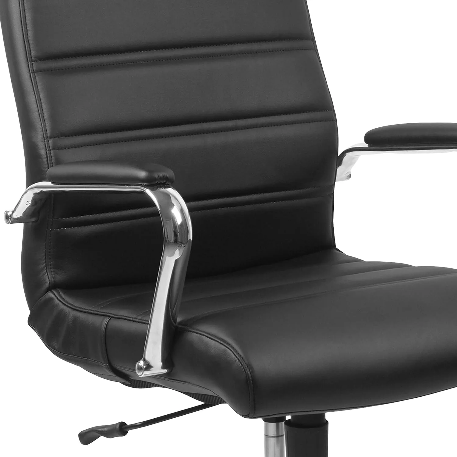 Flash Furniture Whitney Swivel LeatherSoft Desk Chair with Padded Seat and Armrests