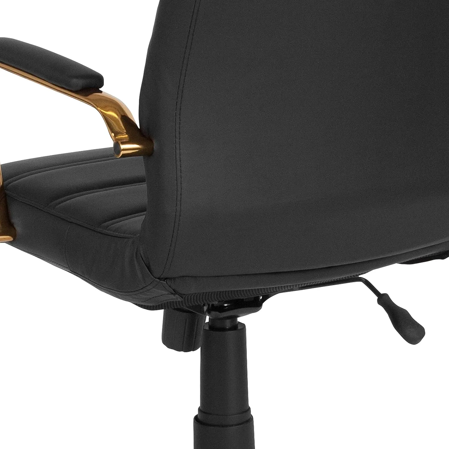 Flash Furniture Whitney Swivel LeatherSoft Desk Chair with Padded Seat and Armrests