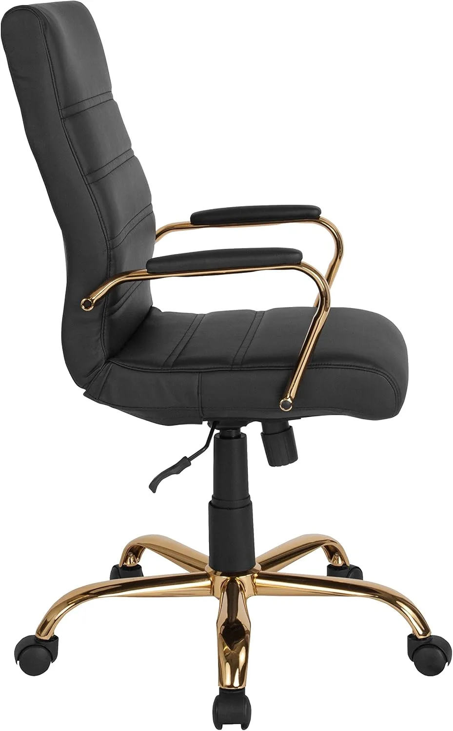 Flash Furniture Whitney Swivel LeatherSoft Desk Chair with Padded Seat and Armrests