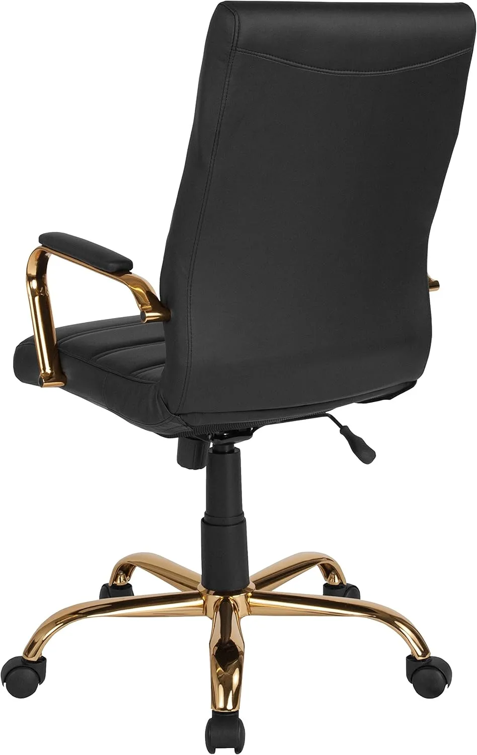Flash Furniture Whitney Swivel LeatherSoft Desk Chair with Padded Seat and Armrests
