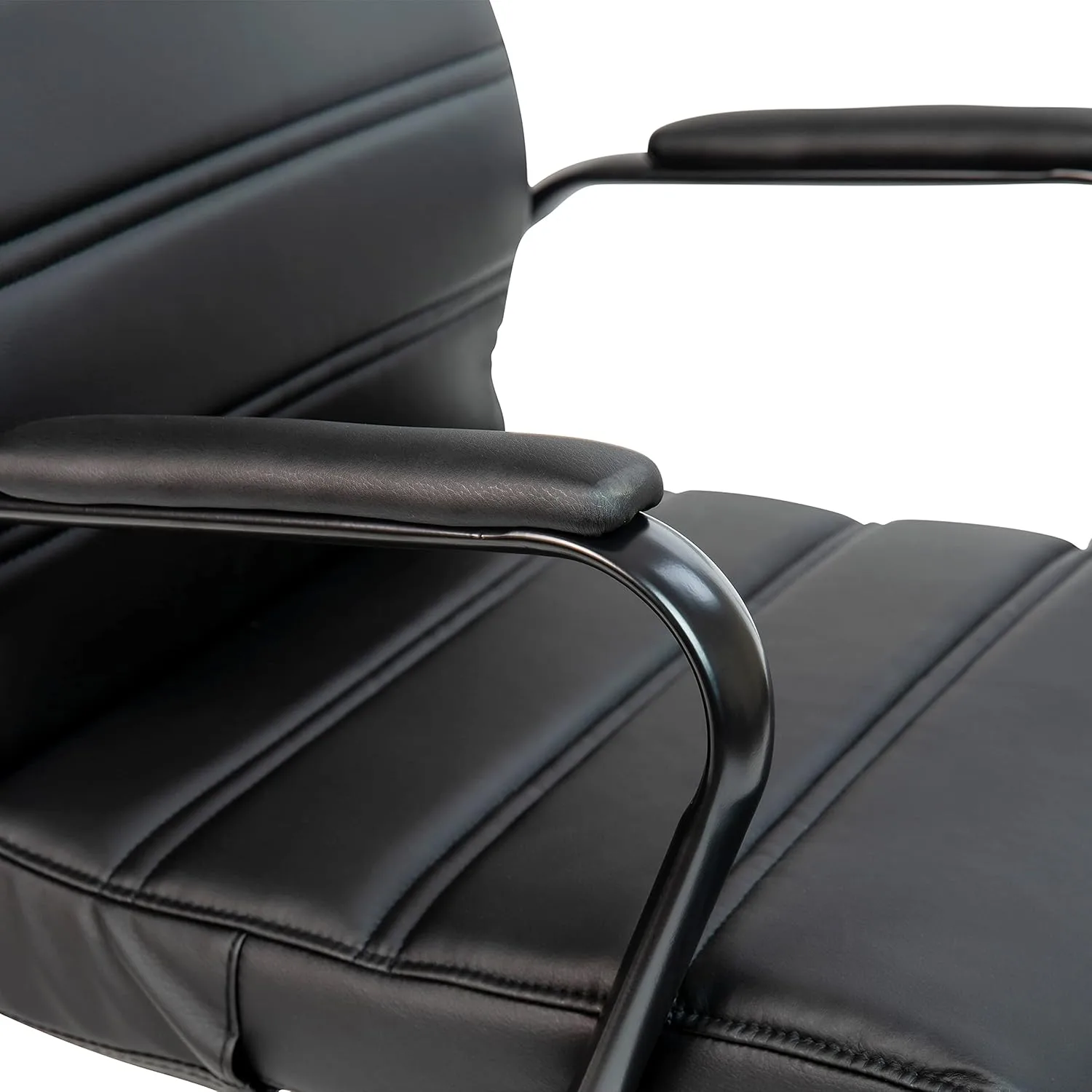 Flash Furniture Whitney Swivel LeatherSoft Desk Chair with Padded Seat and Armrests