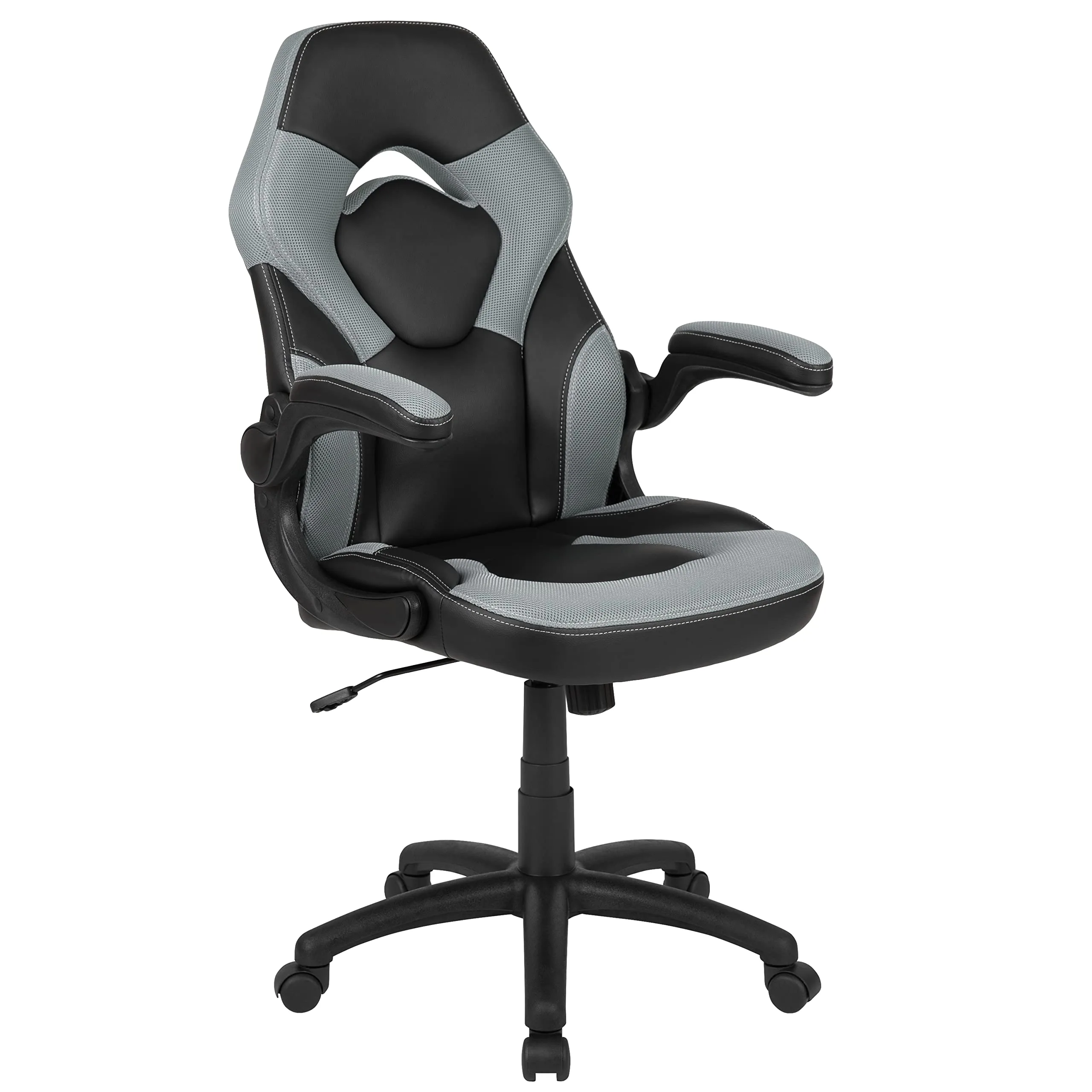 Flash Furniture X10 High-Back LeatherSoft Racing Style Gaming Chair with Flip-Up Arms
