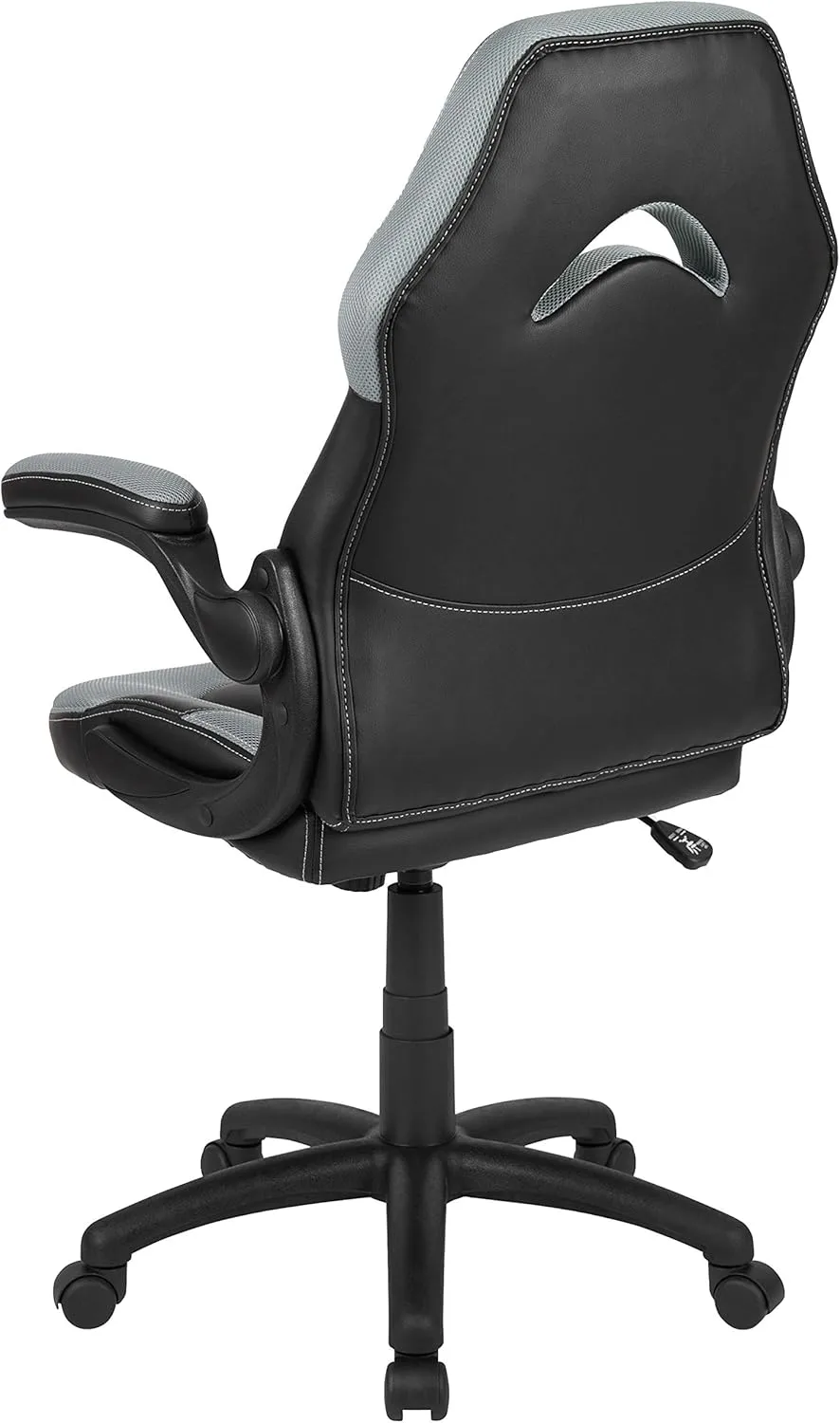 Flash Furniture X10 High-Back LeatherSoft Racing Style Gaming Chair with Flip-Up Arms