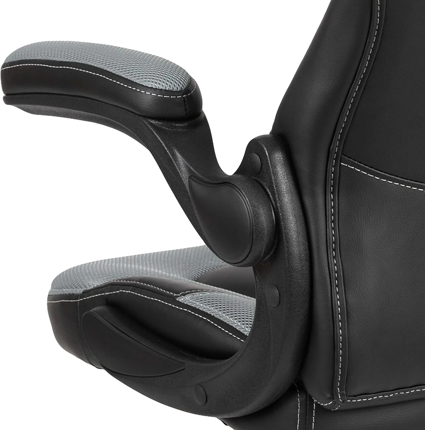 Flash Furniture X10 High-Back LeatherSoft Racing Style Gaming Chair with Flip-Up Arms