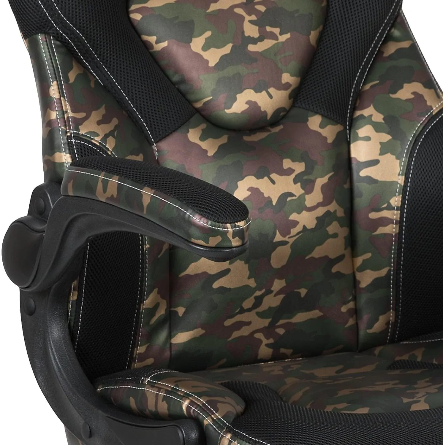 Flash Furniture X10 High-Back LeatherSoft Racing Style Gaming Chair with Flip-Up Arms