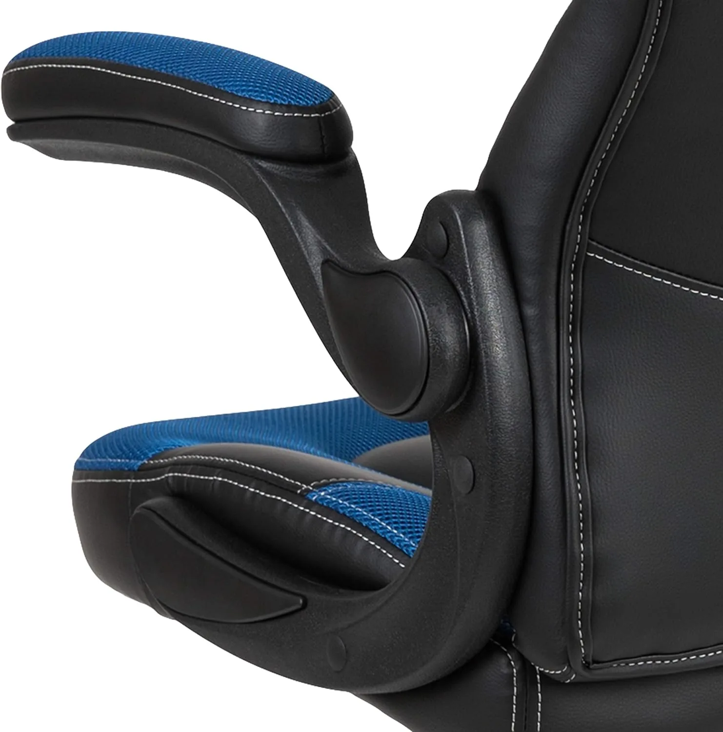 Flash Furniture X10 High-Back LeatherSoft Racing Style Gaming Chair with Flip-Up Arms