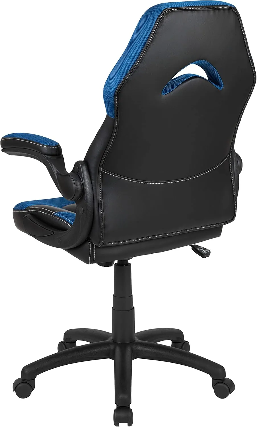 Flash Furniture X10 High-Back LeatherSoft Racing Style Gaming Chair with Flip-Up Arms