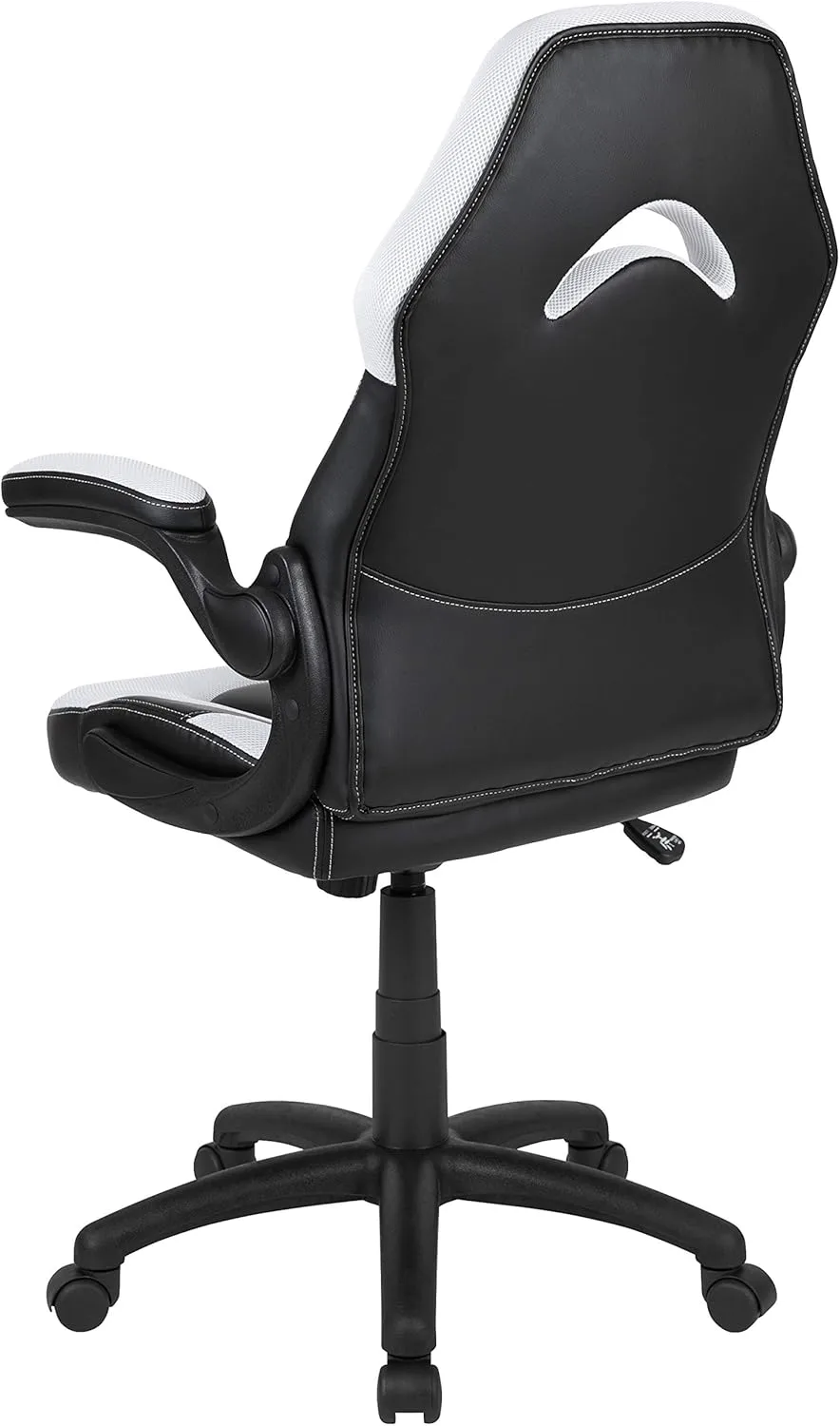Flash Furniture X10 High-Back LeatherSoft Racing Style Gaming Chair with Flip-Up Arms