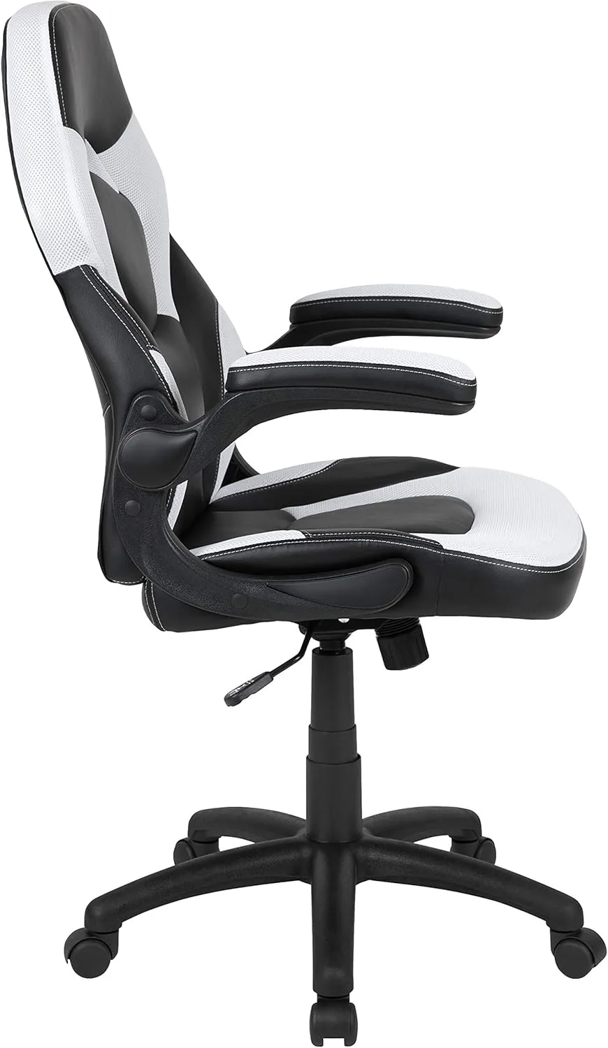 Flash Furniture X10 High-Back LeatherSoft Racing Style Gaming Chair with Flip-Up Arms