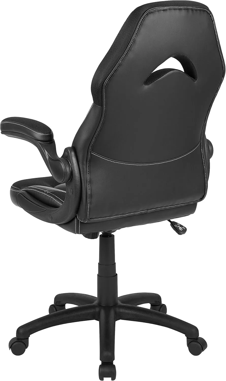 Flash Furniture X10 High-Back LeatherSoft Racing Style Gaming Chair with Flip-Up Arms