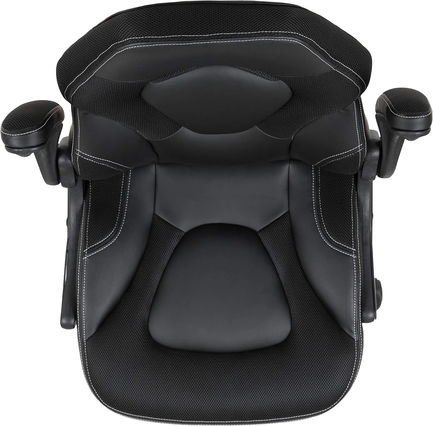 Flash Furniture X10 High-Back LeatherSoft Racing Style Gaming Chair with Flip-Up Arms