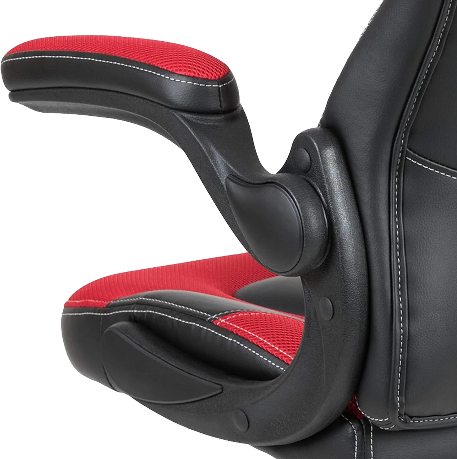 Flash Furniture X10 High-Back LeatherSoft Racing Style Gaming Chair with Flip-Up Arms