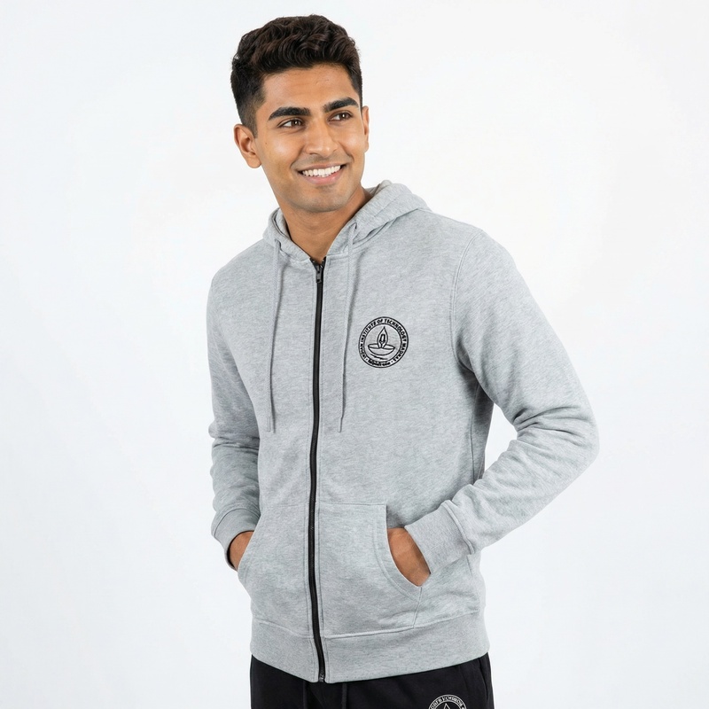Hoodie Fleece Grey - IITM