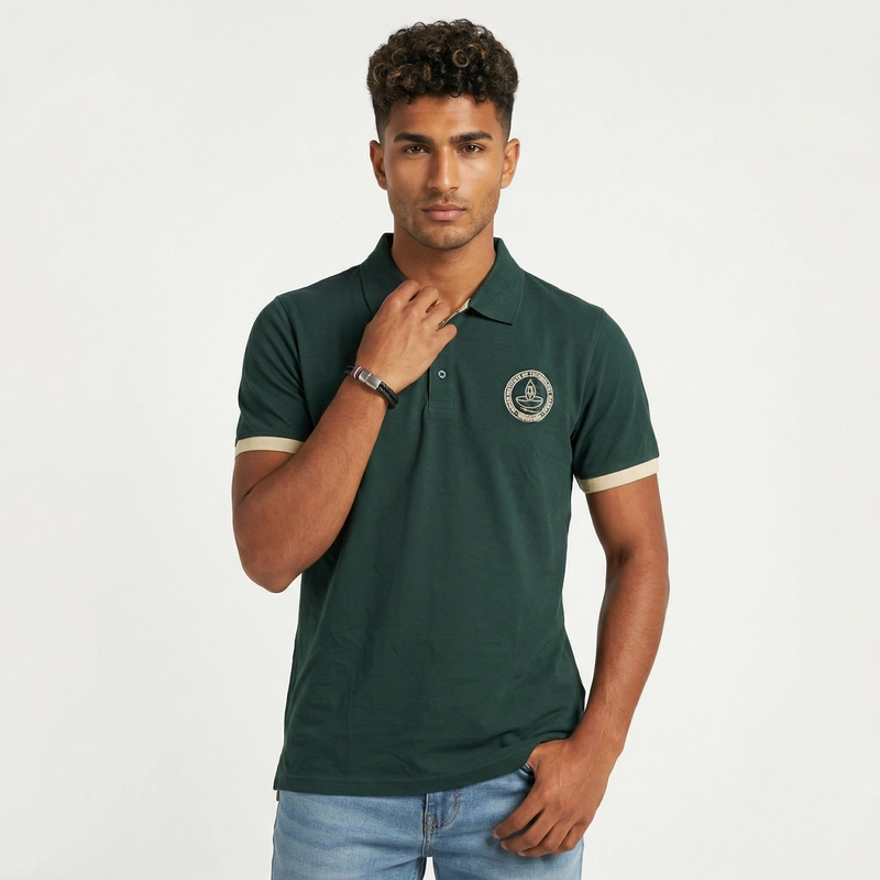 IITM Polo T-Shirt - Forest Green