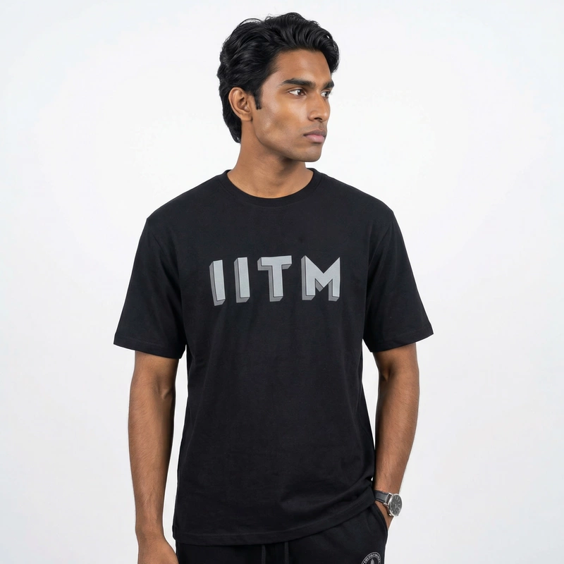 Tshirt Crew Neck IITM-Black