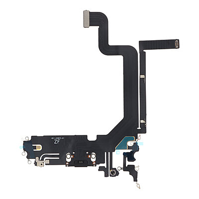 Flex de Puerto de Carga para iPhone 14 Pro Max Negro Flex de Puerto de Carga para iPhone 14 Pro Max Negro