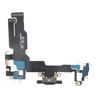 Flex de Puerto de Carga para iPhone 15 Negro