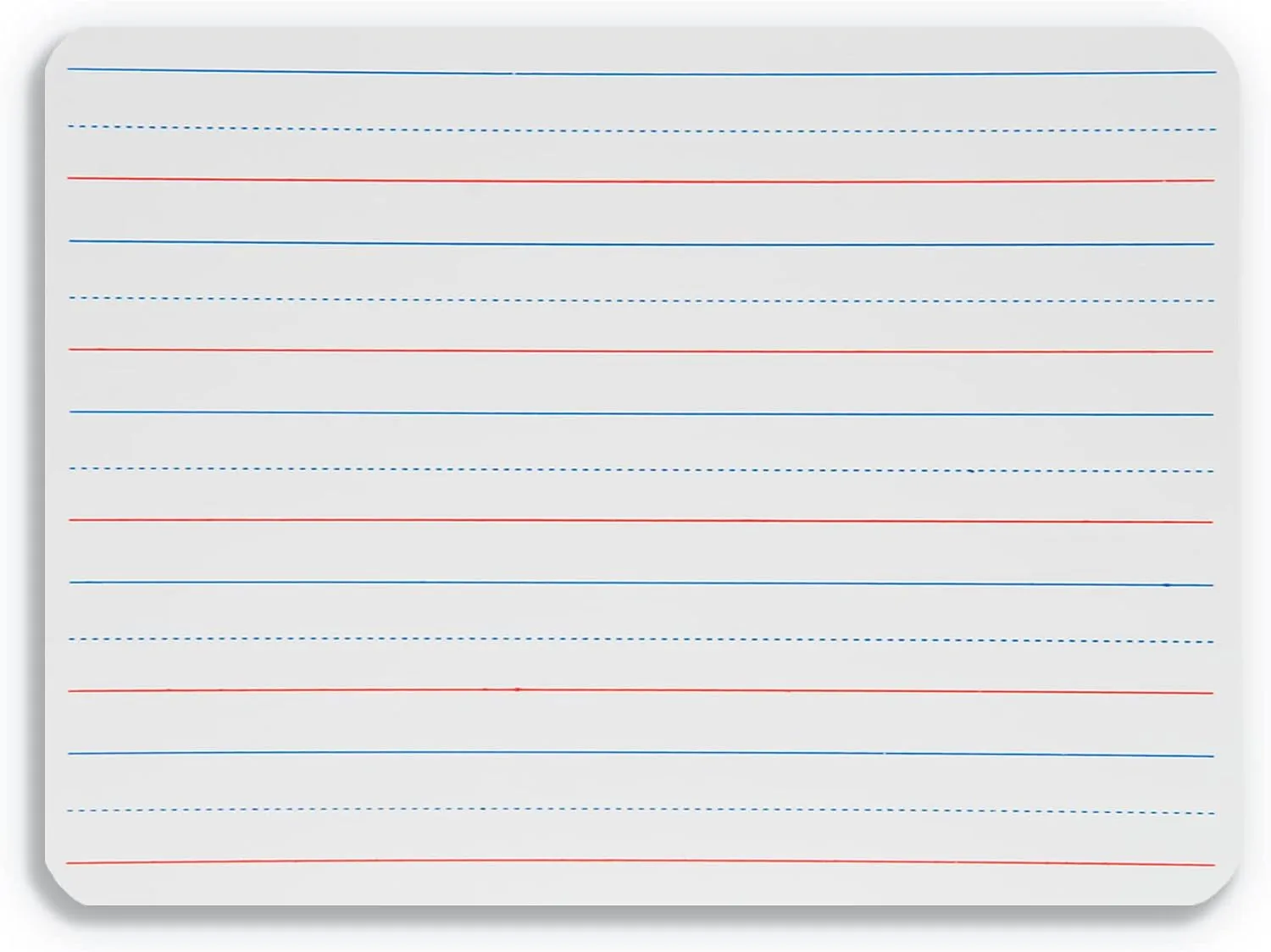 Flipside Two-Sided Red/Blue Ruled Dry Erase Lapboards, 9 x 12 in