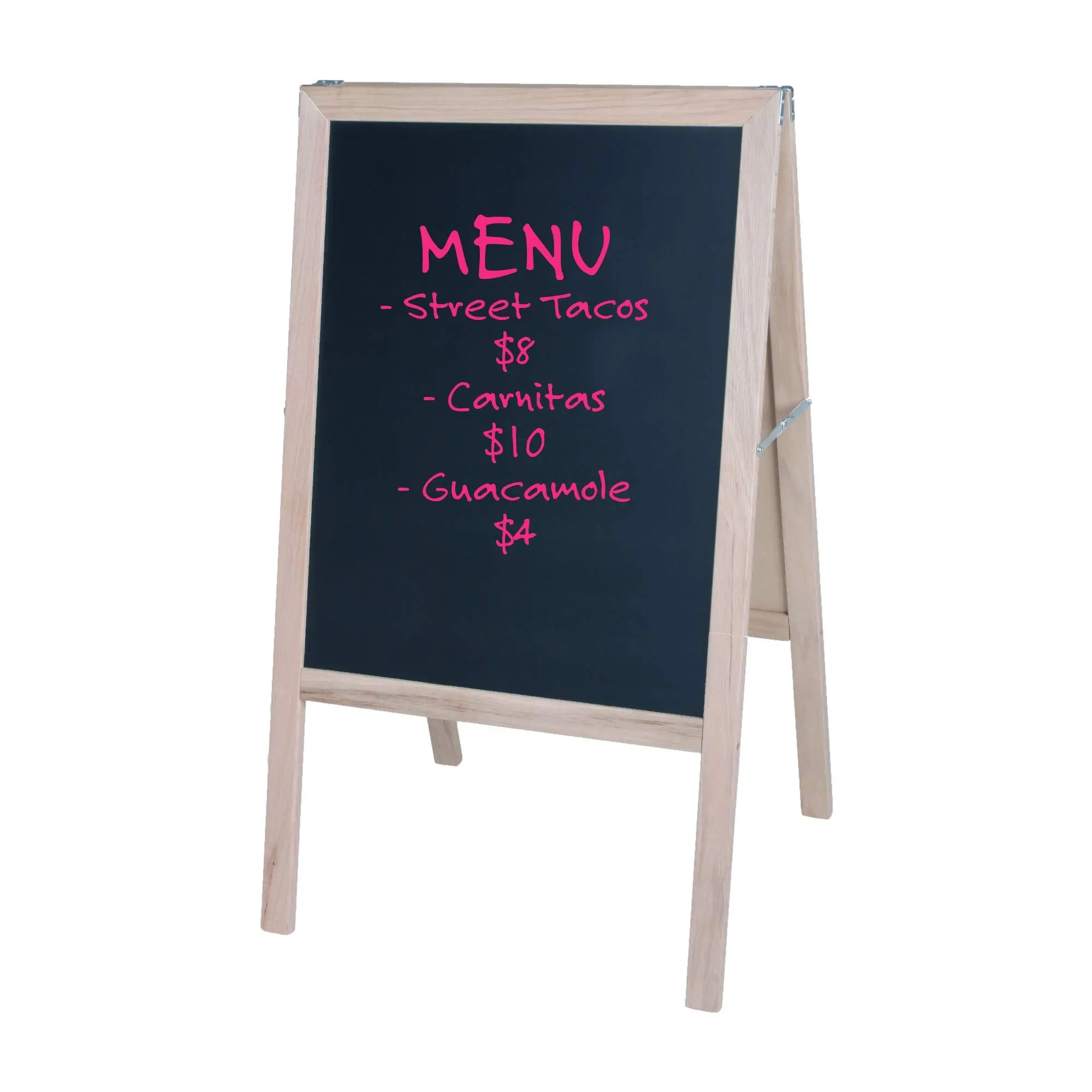 FLIPSIDE Marquee Easel, Hardwood Double-Sided Chalkboard/Dry-Erase