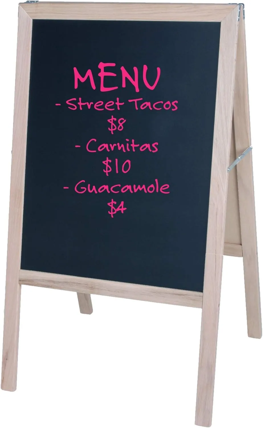 FLIPSIDE Marquee Easel, Hardwood Double-Sided Chalkboard/Dry-Erase