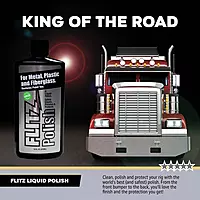 Flitz Multi Purpose Metal Polish Liquid - 16oz Bottle of USA-Made Tarnish Remover - For Aluminum, Chrome, Brass, Nickel