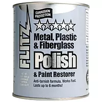 Flitz Multi-Purpose Metal Polish Paste - 2lb Can of USA-Made Metal Scratch Remover - Works on Stainless Steel, Chrome