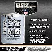 Flitz Multi-Purpose Metal Polish Paste - 2lb Can of USA-Made Metal Scratch Remover - Works on Stainless Steel, Chrome