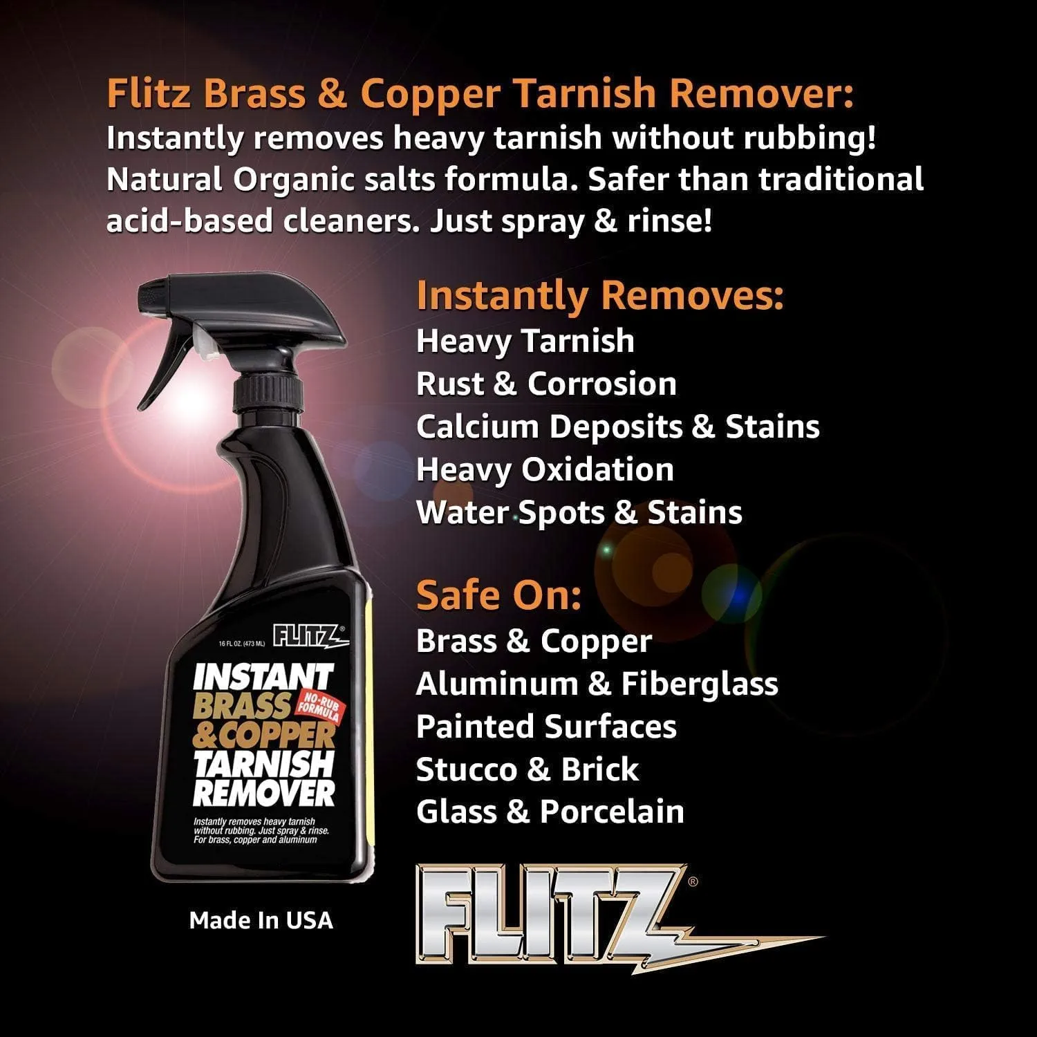 FLITZ Instant Brass and Copper Tarnish Remover
