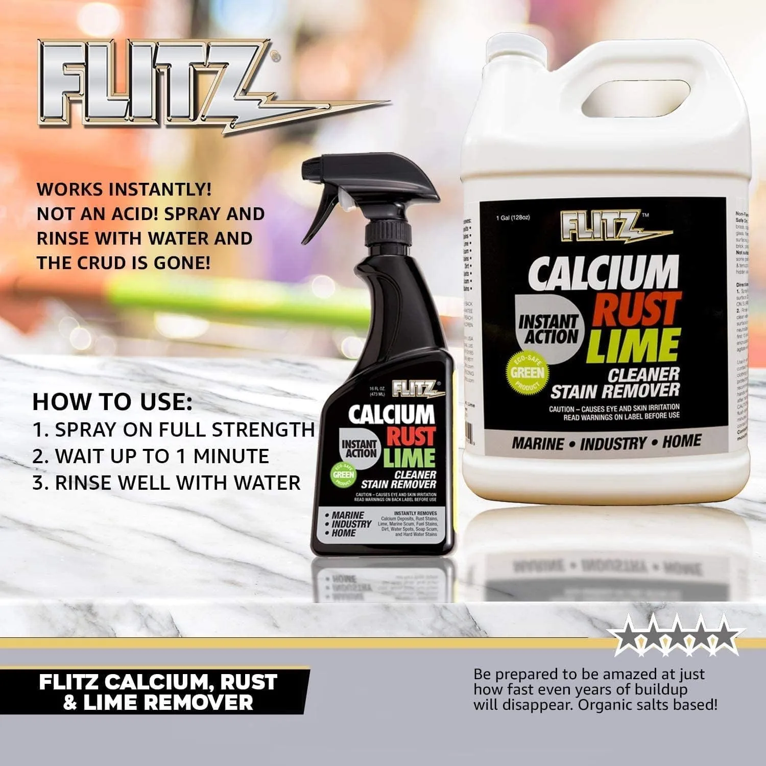 FLITZ Calcium, Rust, & Lime Remover