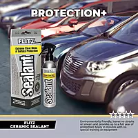 Flitz Ceramic Sealant w/ Microfiber Cleaning Cloth - 8oz Bottle of USA-Made Ceramic Coating for Cars, Boats